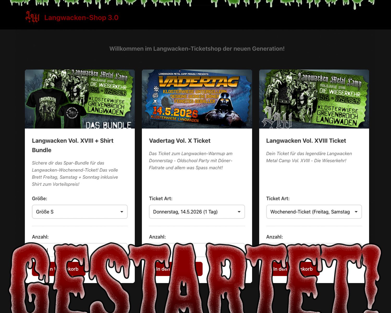 Der Langwacken-Ticketshop ist geöffnet!